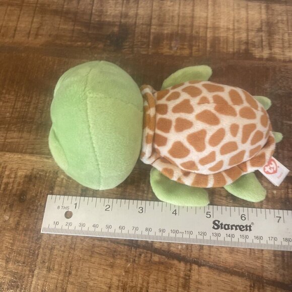 Ty Beanie Boos ZIPPY the Turtle 7" Beanbag Plush Stuffed Animal Toy Glitter Eyes - Picture 8 of 9